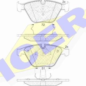 DISK PL. BMW 5/7 E61/E66/E65/E67