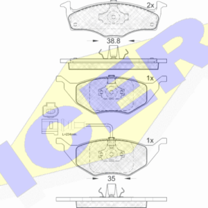 DISK PL. AUDI A2 1.2 TDI 01-05