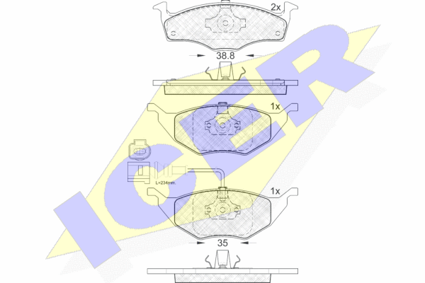 DISK PL. AUDI A2 1.2 TDI 01-05