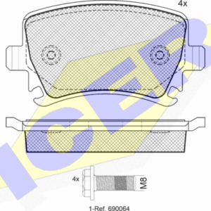 DISK PL. ZAD. VW/AUDI G-5/A4