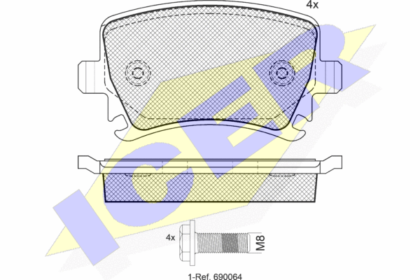 DISK PL. ZAD. VW/AUDI G-5/A4