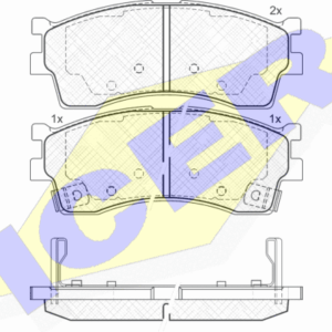 DISK PL.KIA RIO / CLARUS/ SHUMA 2