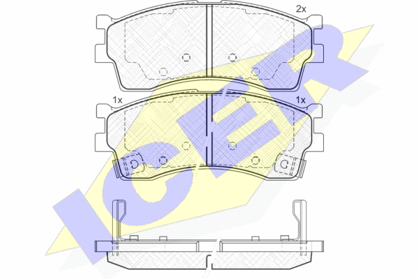 DISK PL.KIA RIO / CLARUS/ SHUMA 2