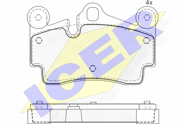 DISK PL. VW/AUDI TOUAREG/Q7/CAYENNE 03+