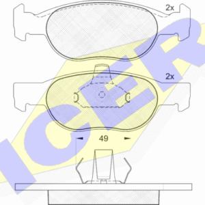 DISK PL. FIAT PUNTO 1.2/1.9D 99+
