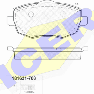 DISK PLOCICE LANCIA YPSILON 1.2 03-11 icer