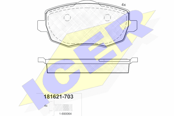 DISK PLOCICE LANCIA YPSILON 1.2 03-11 icer