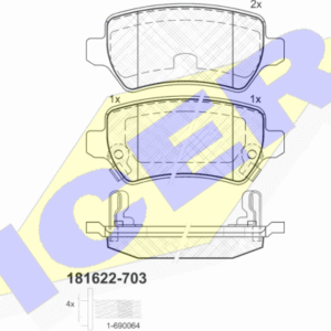 DISK PL. Z. OPEL ASTRA G/ZAFIRA 98+