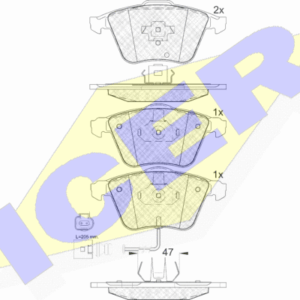 DISK PL. VW/AUDI GOLF V/A3PASSAT