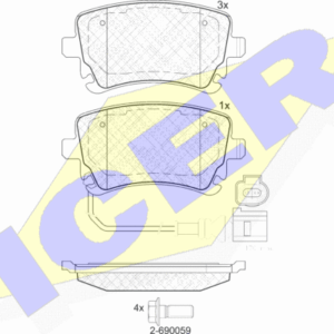 DISK PL. ZAD. VW T-5/MULTIVAN 03+