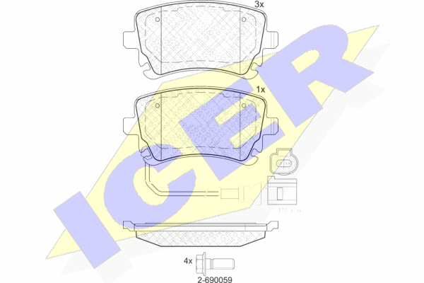 DISK PL. ZAD. VW T-5/MULTIVAN 03+