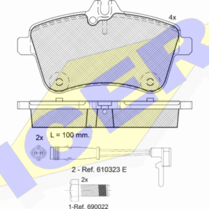 DISK PL. MERCEDES A/B KLASA W169/W245