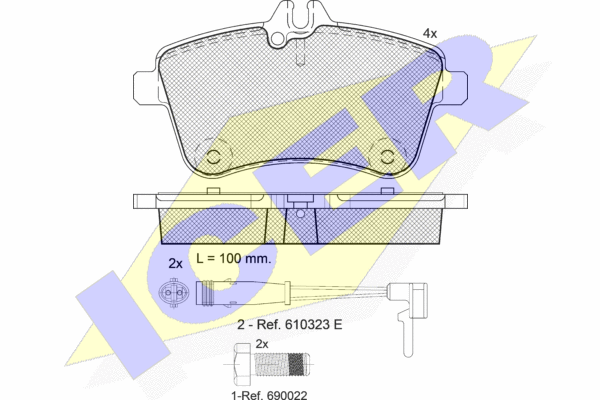 DISK PL. MERCEDES A/B KLASA W169/W245