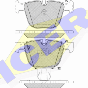 DISK PL. ZAD. BMW 5/6/7/X5