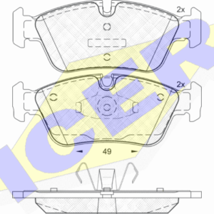 DISK PL. BMW SERIJA 1/3 E87/E90/E91 03+ icer