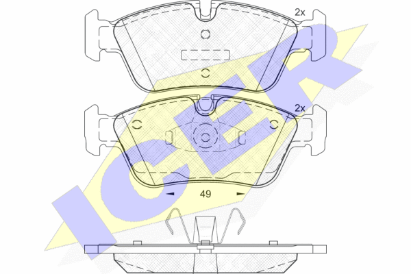 DISK PL. BMW SERIJA 1/3 E87/E90/E91 03+ icer