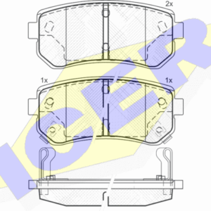 DISK PLOCICE ZADNJE HYUNDAI/KIA I30/CEED/ACCENT icer