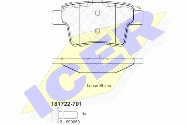 DISK PL. ZAD. FORD MONDEO III 00-07