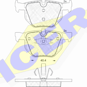 DISK PL. ZAD. BMW SERIJA 3 05+