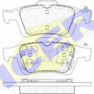 DISK PL. ZAD. FORD FOCUS DO 07