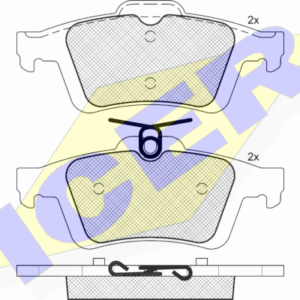DISK PLOCICE ZADNJE FORD FOCUS III/C-MAX II/CONNECT 2010+ icer