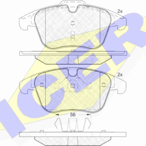 DISK PL. FORD/VOLVO MONDEO IV/GALAXY/S60/S80/V70