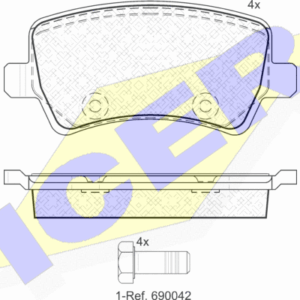 DISK PLOCICE ZADNJA FORD/VOLVO GALAXY/S60/V70 icer