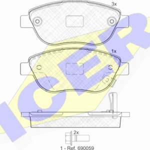 DISK PL. FIAT/OPEL 500L/CORSA D