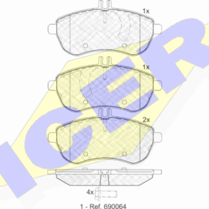 DISK PL. MERCEDES C/E KLASA  07+