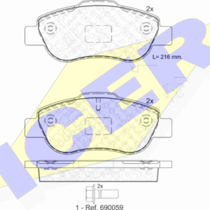 DISK PL. FORD KA 1.3TDCI  10+