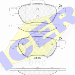 DISK PL. RENAULT LAGUNA II/III 01+