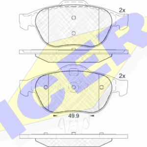 DISK PL. RENAULT MEGANE II/SCENIC II 03+