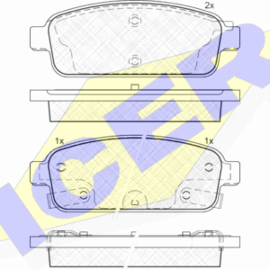 DISK PL. ZAD. OPEL/CHEVROLET ASTRA J/CRUZE