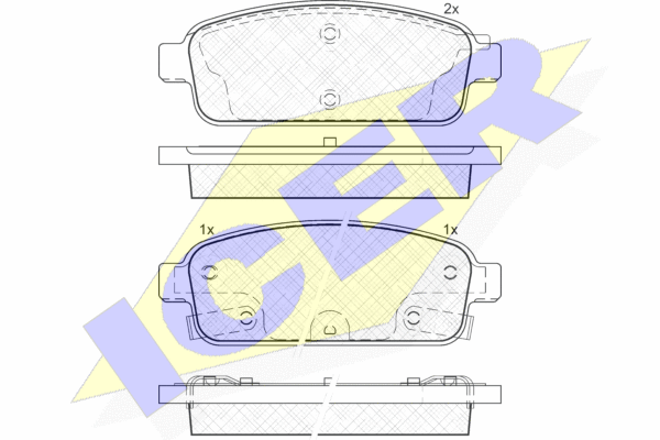 DISK PL. ZAD. OPEL/CHEVROLET ASTRA J/CRUZE