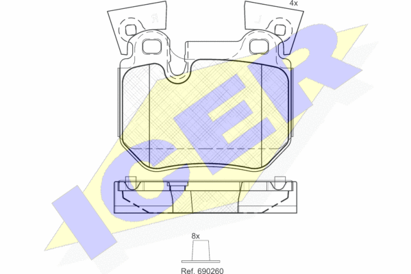 DISK PL. ZAD. BMW SERIJA 3/1 05+