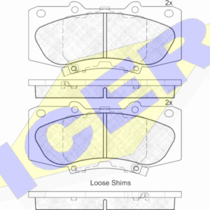 DISK PL. TOYOTA HILUX PREDNJE