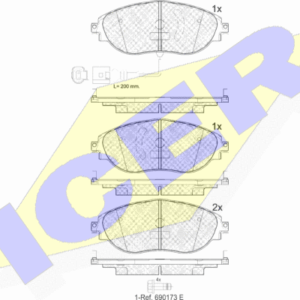 DiSK PL. VW GOLF 7 11+ TIGUAN /SKODA 175mm