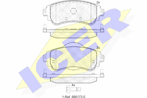DISK PL. PSA CITROEN C4 II/ DS4 09+ icer