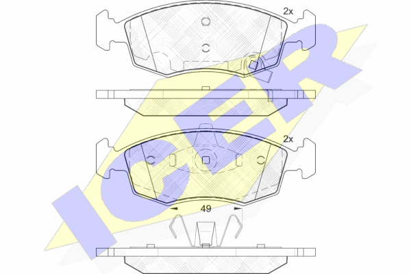 DISK PLOCICE FIAT/LANCIA PANDA/YPSILON icer