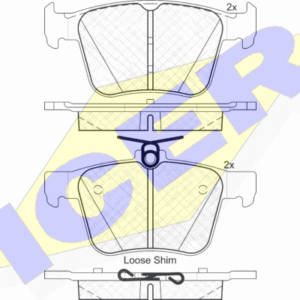 DISK PL. ZADNJE VW/AUDI GOLF VII/A3  13+