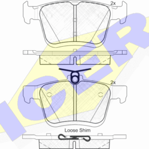 DISK PLOCICE ZADNJE VW/AUDI GOLF VII/A3 12+