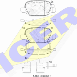 DISK PL. FIAT PANDA 12+ ZADNJE