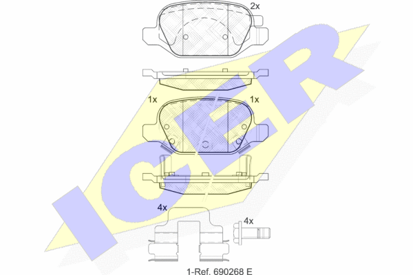 DISK PL. FIAT PANDA 12+ ZADNJE