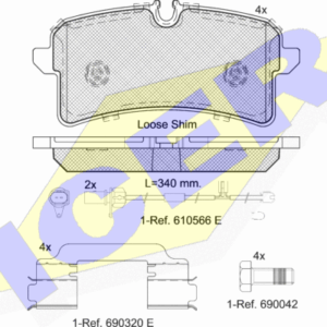 DISK PL. AUDI A4 A6 A7 A8 09+ icer