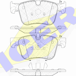 DISK PLOCICE PREDNJE PEZO 308 13+ CITROEN C4 PICASSO 2 13+ icer