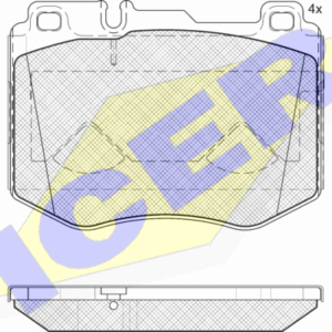 DISK PL. MERCEDES C-CLASS W205 14+