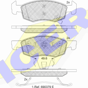 DISK PL.OPEL CORSA E 14+