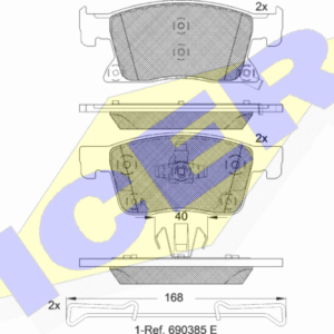 182245.png DISK PL. PR. OPEL ASTRA K B16 1.6CDTI 15G icer