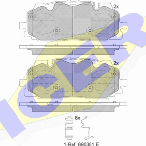 DISK PLOCICE AUDI A5 Q7 3.0TDI 15+ VW TOUREG