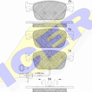 DISK PL. AUDI A4 A5 B9 15+ PRED.